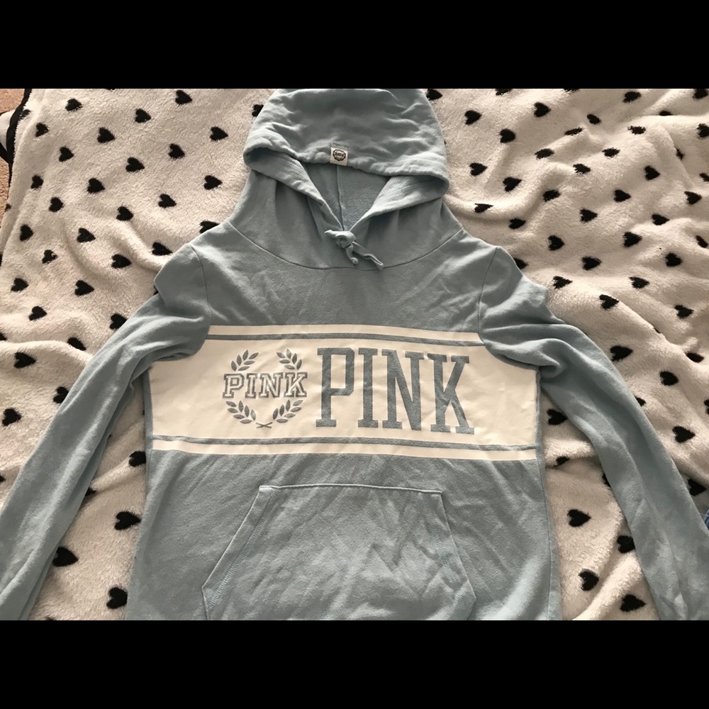 Pink hooded pull over